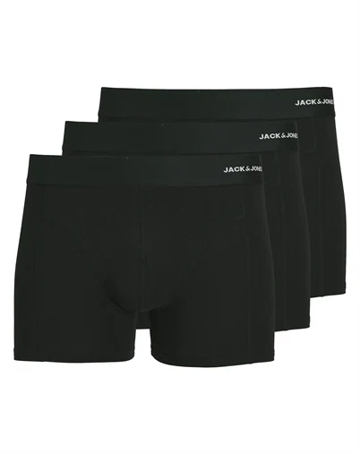 Jack & Jones - JACBasic Bamboo Trunks 3 Pack - Black